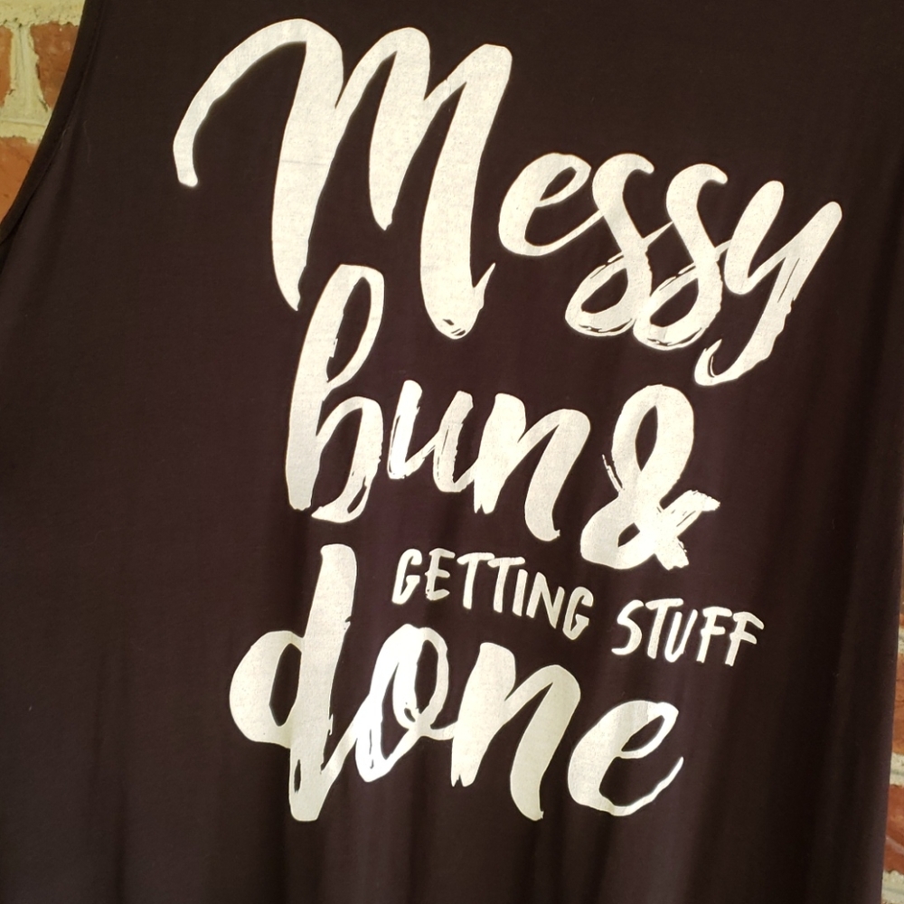 Colorbear "Messy Bun..." Sleeveless Tank Dress New - Picture 2 of 4